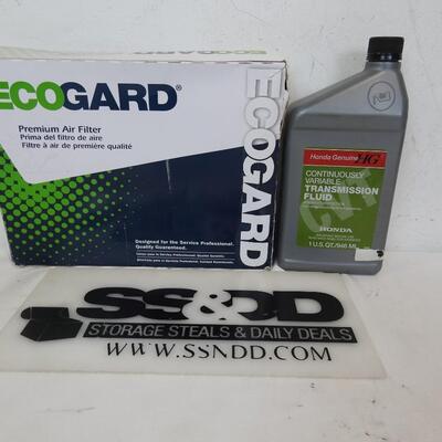 ECOGARD Air Filter XA10596,Honda Genuine 1qt Transmission Fluid 082009066ATF-NEW