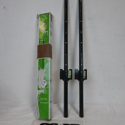 Gilbraltar Mailbox Steel Post, 2-Expert Gardener 3" Light Duty U-Post-NEW