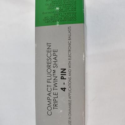 5 Light Bulbs Damar 4-Pin Compact Fluorescent Triple Twin Tube GX24Q-3