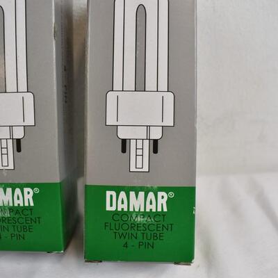 5 Light Bulbs Damar 4-Pin Compact Fluorescent Triple Twin Tube GX24Q-3