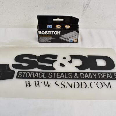 Bostitch Full Strip Standard Office Staples, 5000/Box - New, slightly bent box