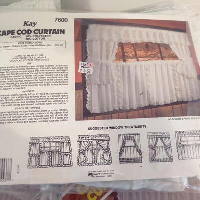 CAPE COD CURTAINS IN PACKAGE 64"X 24" 8 PACKAGES