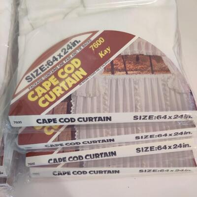 CAPE COD CURTAINS IN PACKAGE 64"X 24" 8 PACKAGES