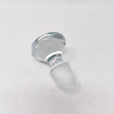 CLEAR GLASS DECANTER TOPPER