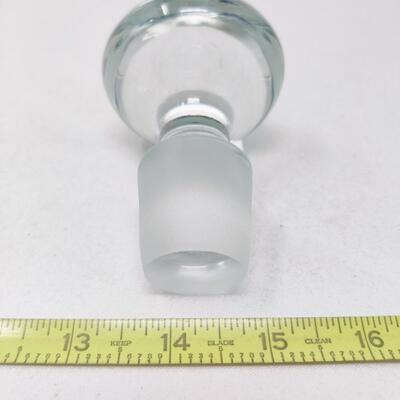 CLEAR GLASS DECANTER TOPPER
