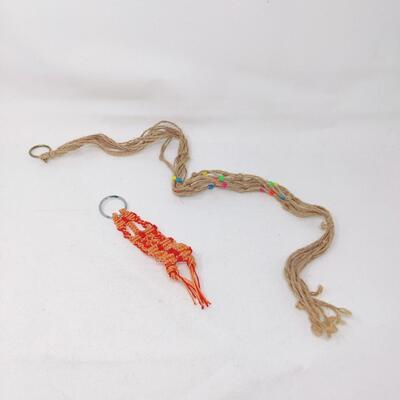 HAND BRAIDED FUN KEY CHAINS