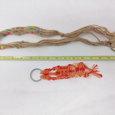 HAND BRAIDED FUN KEY CHAINS