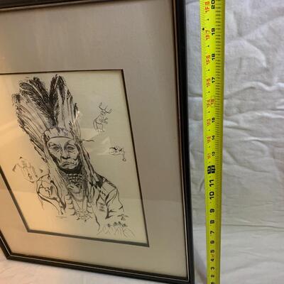 G. S. Wells artwork 16.5â€ wide x 20.5â€ high - Original Pen and Ink drawing