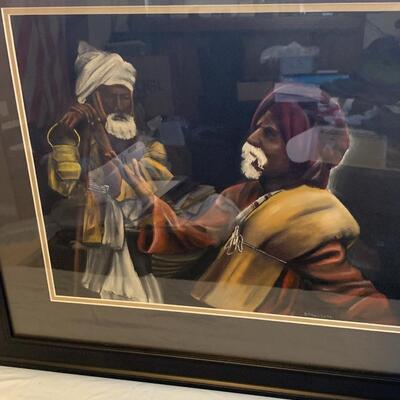 G. S. Wells Artwork Framed 27.5 wide x 23 High