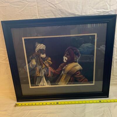 G. S. Wells Artwork Framed 27.5 wide x 23 High