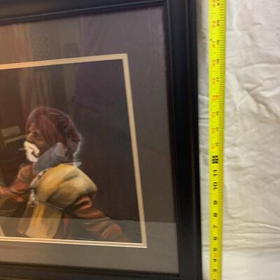 G. S. Wells Artwork Framed 27.5 wide x 23 High