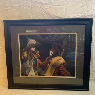 G. S. Wells Artwork Framed 27.5 wide x 23 High