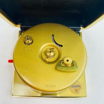 VINTAGE  EQUITY WIND UP TRAVELING ALARM CLOCK