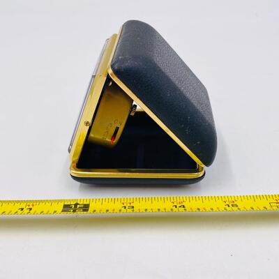 VINTAGE  EQUITY WIND UP TRAVELING ALARM CLOCK