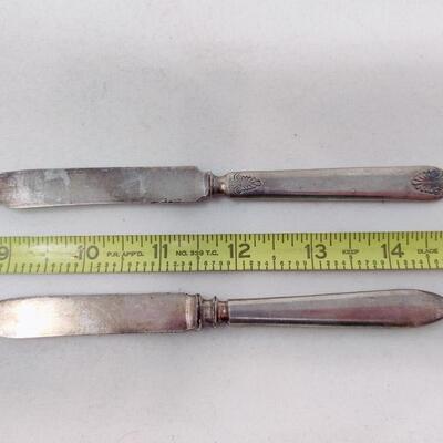 VINTAGE 1847 ROGERS BROS SILVERPLATED FRUIT KNIVES 2PCS