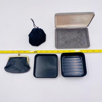 STORE YOUR KEEPSAKES LOT W/ GENUINE LEATHER COIN PURSE