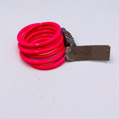 HOT PINK BICYCLE LOCK