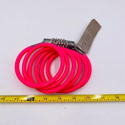 HOT PINK BICYCLE LOCK