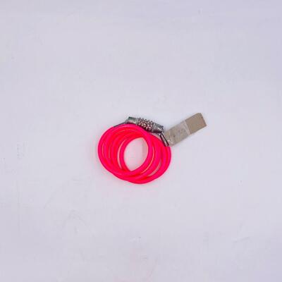 HOT PINK BICYCLE LOCK