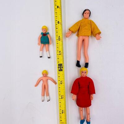 VINTAGE BENDABLE RUBBER & DISNEY MAGIC TOY LOT
