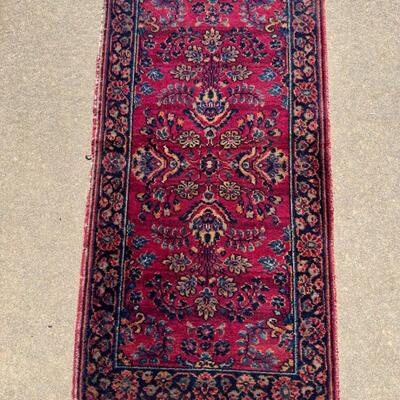 Semi-Antique Oriental Rug Formal Area Rug 48x25"
