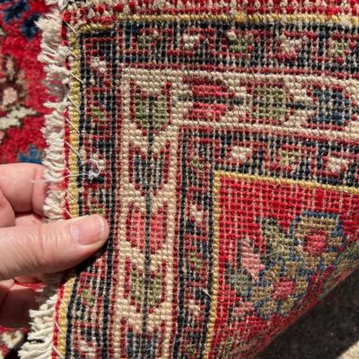 Small Formal Oriental Rug Hand Loomed Area Rug 25x33"