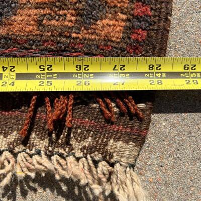 Antique 19th C Small Antique Oriental Prayer Rug 28x46