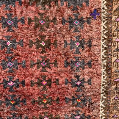 Antique 19th C Small Antique Oriental Prayer Rug 28x46