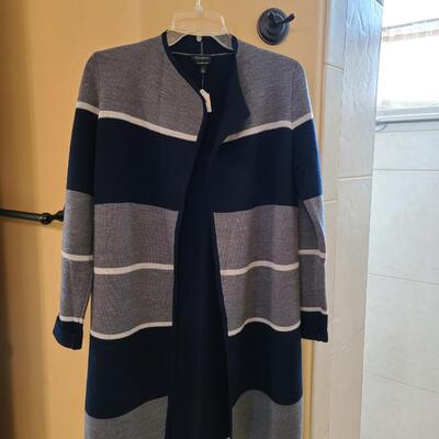 Talbots Blue Premium Wool Cardigan