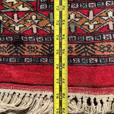 Exquisite Oriental Runner / Area Rug Hand Woven 49x78