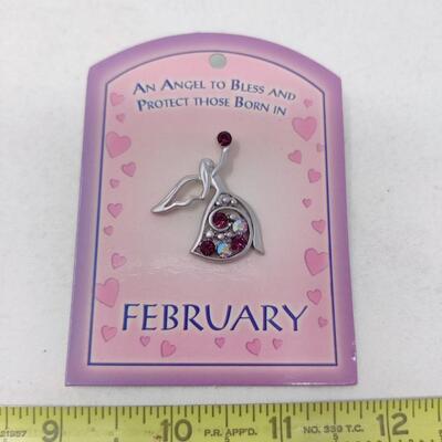 PROTECTION AND BLESSING ANGEL PIN MONTH OF FEBRUARY