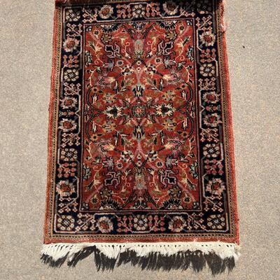 Exquisite Small Oriental Area Rug Hand Woven 25x36