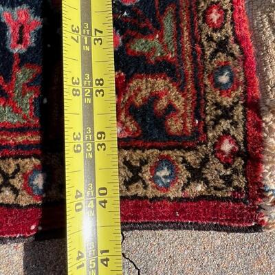 Gorgeous Deep Red Large Oriental Area Rug Hand Woven 40x62