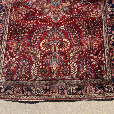 Gorgeous Deep Red Large Oriental Area Rug Hand Woven 40x62