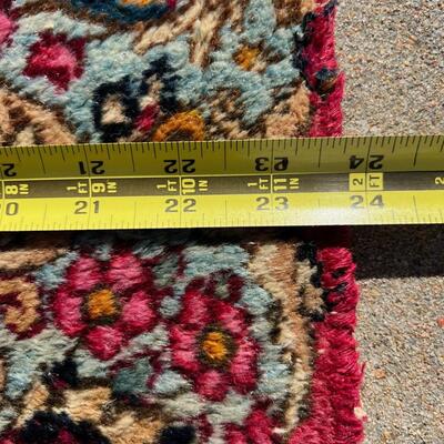 Vintage Small Oriental Pattern Rug 24x36
