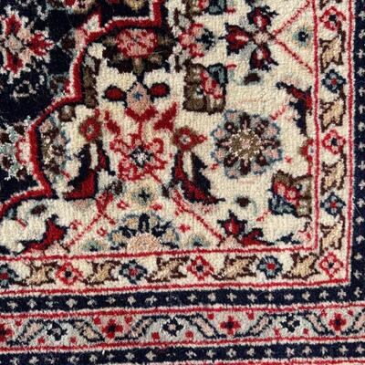 Exceptional 10-Border Oriental Rug Hand Loomed 48x74