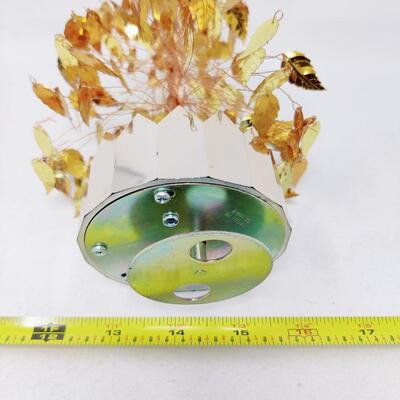 ADORABLE VINTAGE GOLD LEAF MUSIC BOX