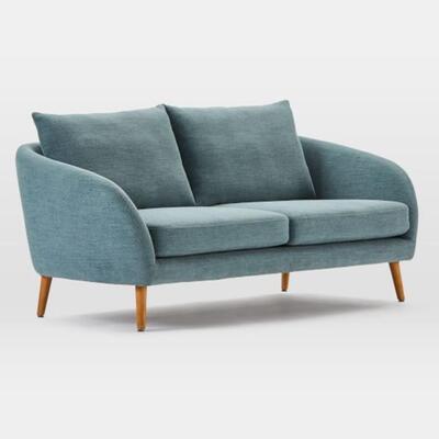 West Elm Blue Hanna Sofa