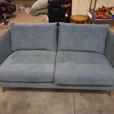 West Elm Blue Hanna Sofa