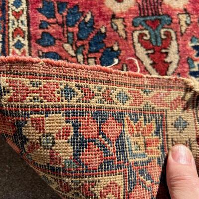 Beautiful Small Semi-Antique Oriental Rug Hand Woven 25x47