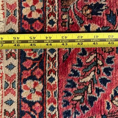 Beautiful Small Semi-Antique Oriental Rug Hand Woven 25x47