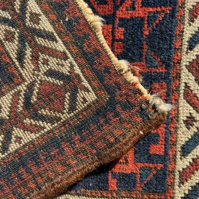 Antique Turkish Village/Nomad Bag Face. 24x28