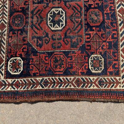 Antique Turkish Village/Nomad Bag Face. 24x28