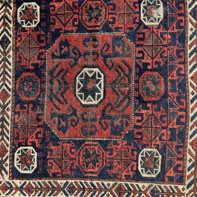 Antique Turkish Village/Nomad Bag Face. 24x28