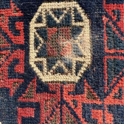 Antique Turkish Village/Nomad Bag Face. 24x28