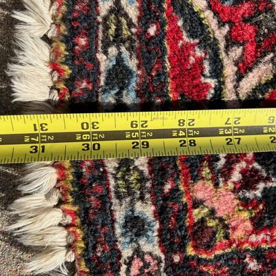 Darling Small Red Oriental Rug Hand Woven 24x31