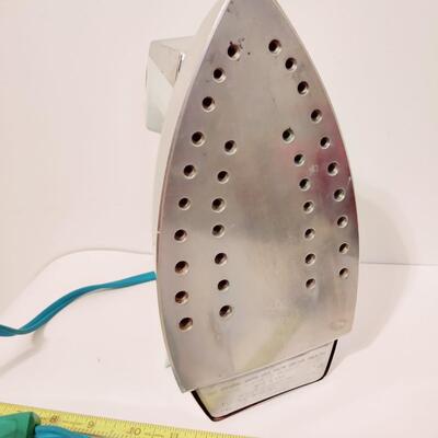 VINTAGE GE SURGE OF STEAM IRON W/ PORTABLE SMALL IRONING BOARD