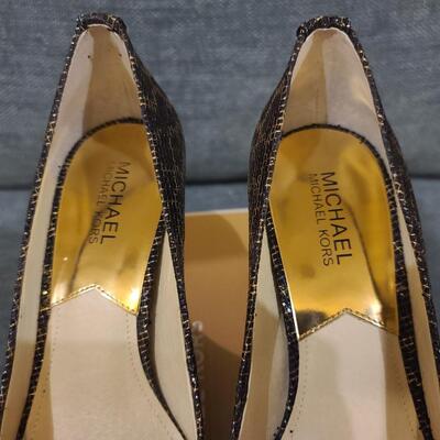 Michael Kors Mid Pump Glitter Womens Shoes