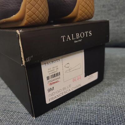 Talbots Indigo Blue Womens Flats 9M
