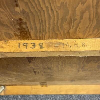 1938 wood card table